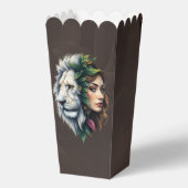 Witte leeuw en vrouw bedankdoosjes (Voorkant)