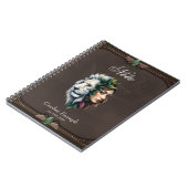Witte leeuw en vrouw notitieboek (Linkerzijde)