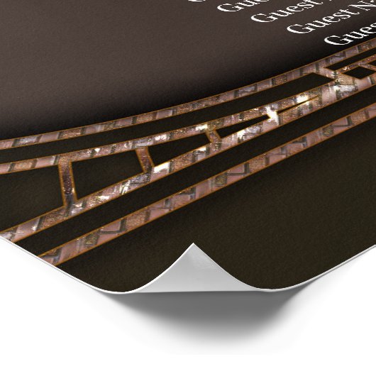 Witte leeuw en vrouw poster (Hoek)