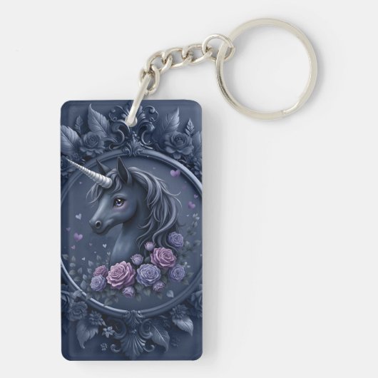 Witte leeuw en vrouw sleutelhanger (achterkant)