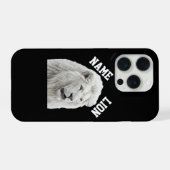 Witte Leeuw telefoonhoesje iPhone Hoesje (Achterkant horizontaal)