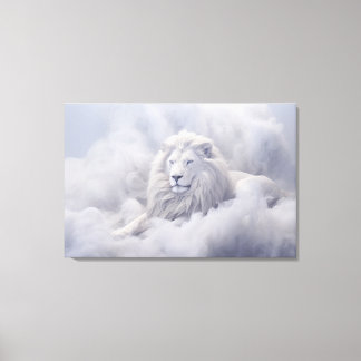 Witte Leeuw van Juda Canvas Afdruk
