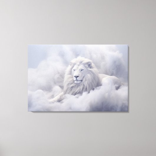 Witte Leeuw van Juda Canvas Afdruk (Voorkant)