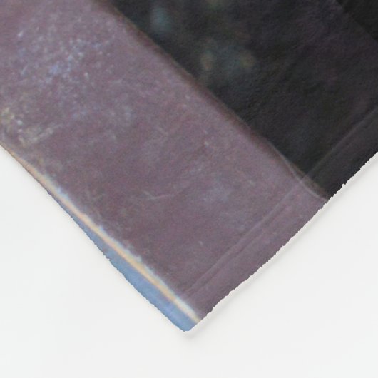 Witte leeuwdeken fleece deken (Hoek)