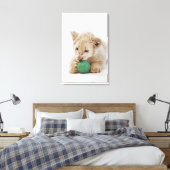 Witte leeuwerik (Panthera leo krugeri) Canvas Afdruk (Insitu (Slaapkamer))