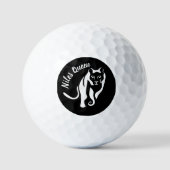 Witte leeuwin koningin van de jacht golfballen (Voorkant)