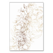 Witte legante Folie Botanische monogram bruiloft Kaart (Achterkant)