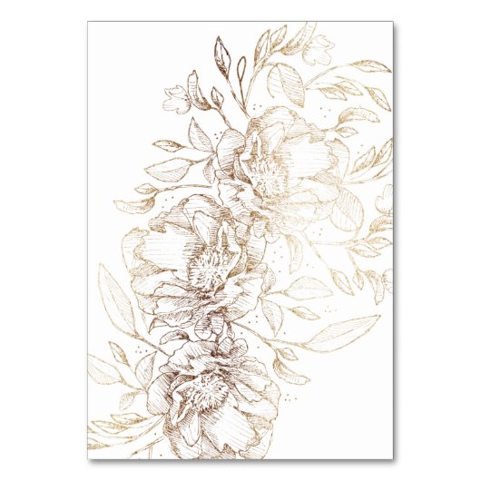 Witte legante Folie Botanische monogram bruiloft Kaart (Achterkant)