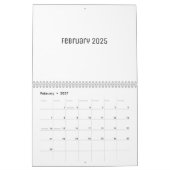 Witte lege kalender (Feb 2027)