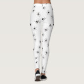 Witte legging gevuld met zwarte spinnen (Achterkant)