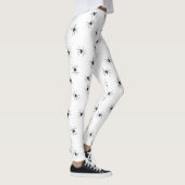 Witte legging gevuld met zwarte spinnen (Rechts)