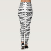witte legging "Liefde is geen gunst; stop met smek (Achterkant)