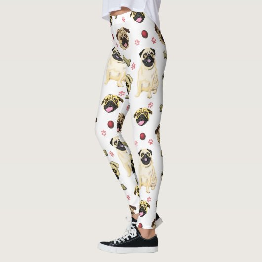 Witte Leggings afdrukken (Links)