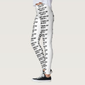 witte leggings "Liefde is geen gunst; stop met sme (Links)