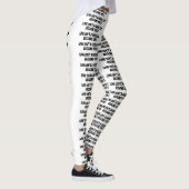 witte leggings "Liefde is geen gunst; stop met sme (Rechts)