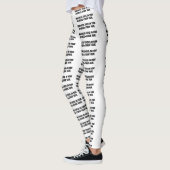 witte leggings "Manipulators gedijen op uw..." (Links)