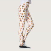 witte leggings met een kleurvol abstract bloemmoti (Rechts)
