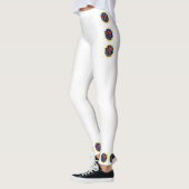 Witte leggings met floraal ontwerp (Links)