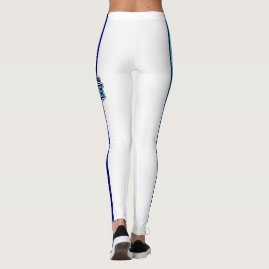Witte leggings met "NH Riptide" (Achterkant)
