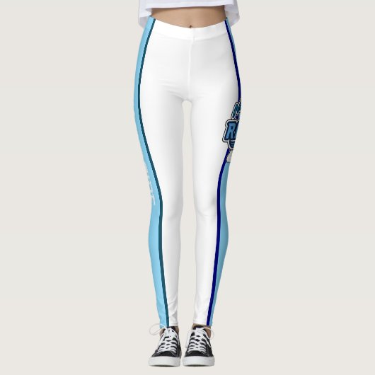 Witte leggings met "NH Riptide" (Voorkant)