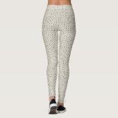 Witte Leggings met wolbreiwerk (Achterkant)
