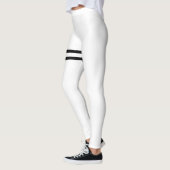 Witte Leggings met zwarte lijnen (Links)