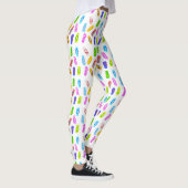 Witte Leggings spiegelpatroon omdraaien (Rechts)