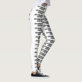 witte leggings "Stop met jagen. Echte liefde is er (Rechts)