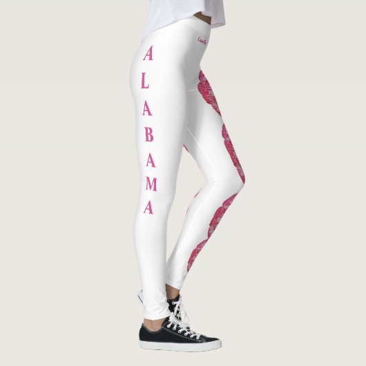 Witte Leggings van de Staat Alabama Camellia (Rechts)