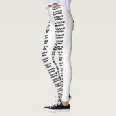 witte leggings "Verontschuldig je niet dat je hebt (Links)