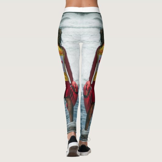 Witte Leggings voor het strand (Achterkant)