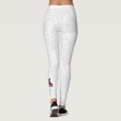 Witte leggings voor schaatsen - Geboren op schaats (Achterkant)