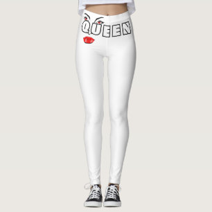 Witte leggings, Vrouwen zijn Koninginnen, De Konin Leggings