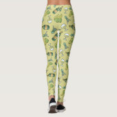Witte Leggings wijnpatroon (Achterkant)