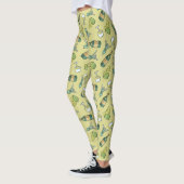 Witte Leggings wijnpatroon (Links)