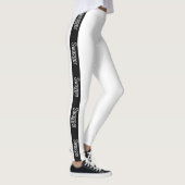 Witte leggings, yoghagenbroek, actieve kleding, vo leggings (Rechts)