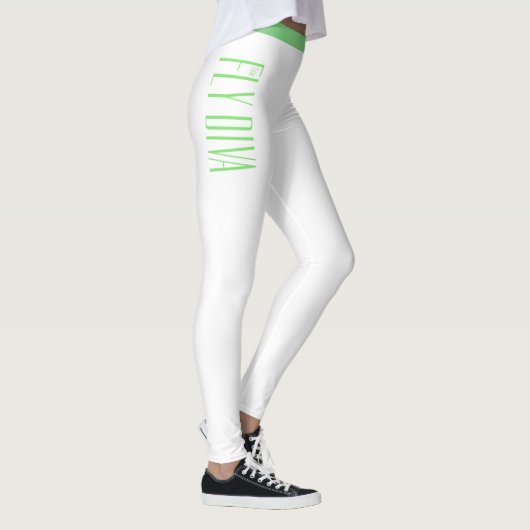 Witte leggings, yoghagenbroek, actieve kleding, vo leggings (Rechts)