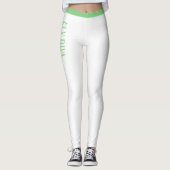 Witte leggings, yoghagenbroek, actieve kleding, vo leggings (Voorkant)