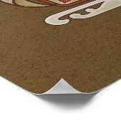 Witte Lelie Bloem Betekenis  Stijl Donker Poster (Hoek)