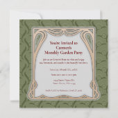 Witte Lelie-bloem betekent -stijl donkergroen Kaart (Achterkant)