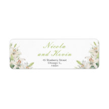 Witte lelie bloemen bruiloft