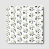 Witte lelie bloemen bruiloft gastenboek (Achterkant)