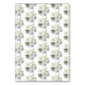 Witte lelie bloemen bruiloft kaart (Achterkant)