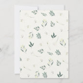 Witte lelie bloemen verjaardag kaart (Achterkant)