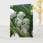 Witte Lelie Bloemen Vredeskantoor Liefde Lotsbeste Kaart (Gele Bloem)