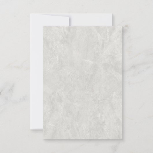 Witte Lelie Bloemige Marmeren Save The Date Kaart (Achterkant)