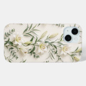 Witte lelie botanische bloem telefoonhoes Case-Mate iPhone case (Achterkant (horizontaal))