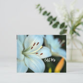  witte lelie Briefkaart (Staand voorkant)