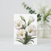 WITTE LELIE BRIEFKAART (Staand voorkant)