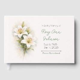 Witte Lelie Herdenkingsboek Condoleanceboek Gastenboek